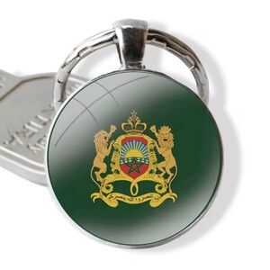Green Keychain with Emblem
